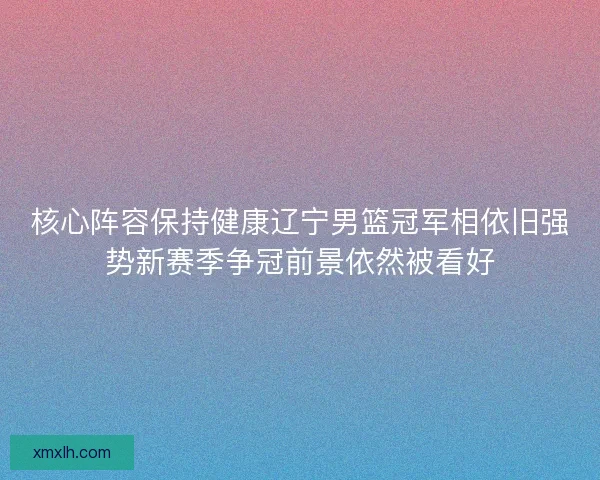 核心阵容保持健康辽宁男篮冠军相依旧强势新赛季争冠前景依然被看好